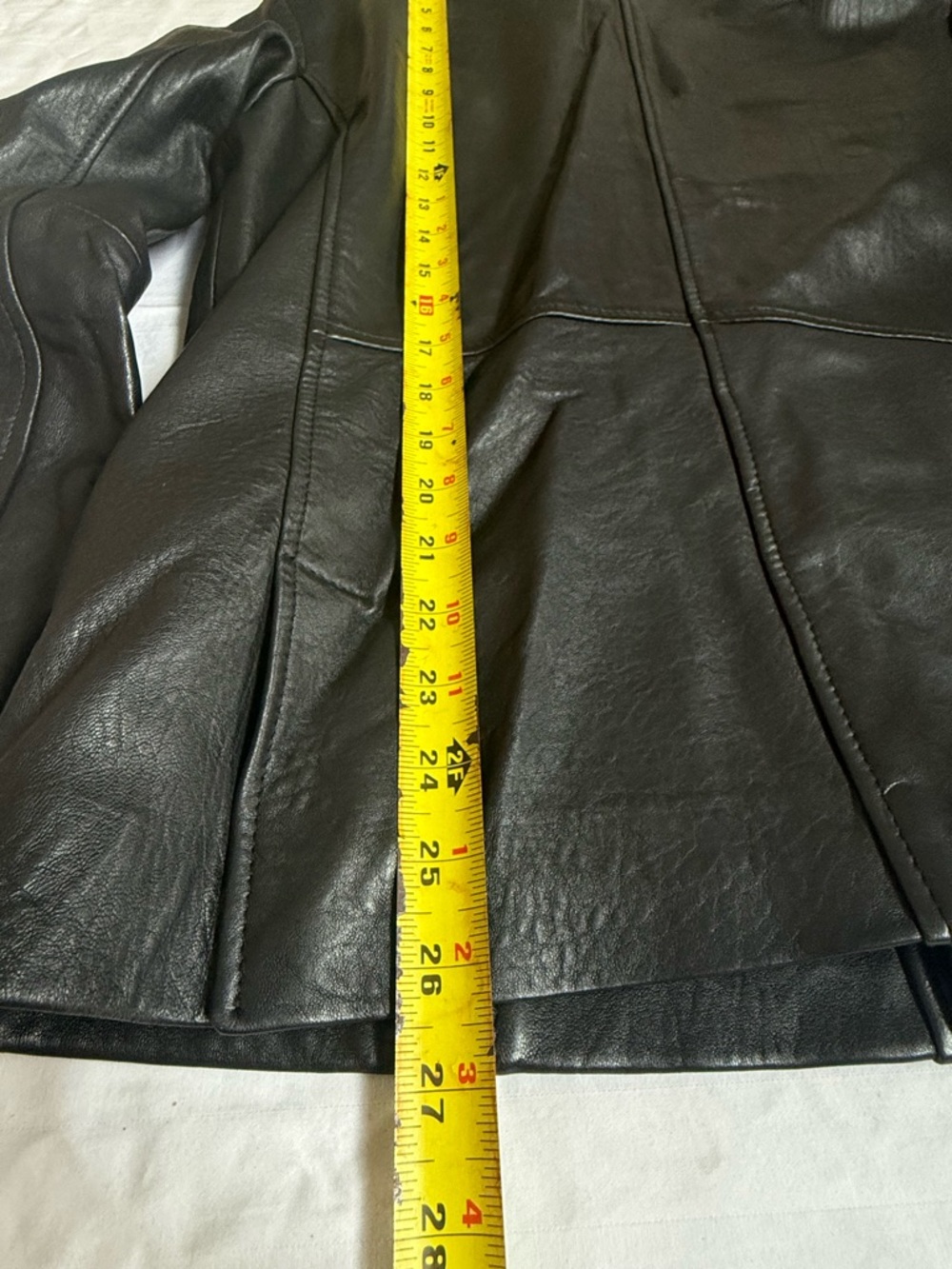 Black Leather Military Field Jacket - Picture 8 of 16
